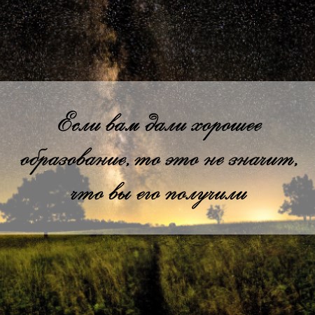 цитата об образовании и автореферате